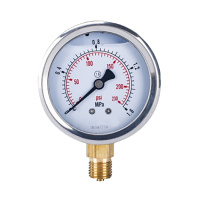 耐震压力表0-1.6MPA自来水压力表伊莱科径向真空压力表