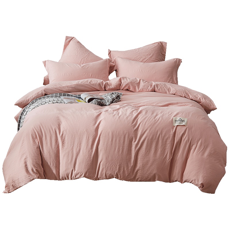 南方寝饰水洗棉四件套公主风网红床单被套被子宿舍三件套床上用品