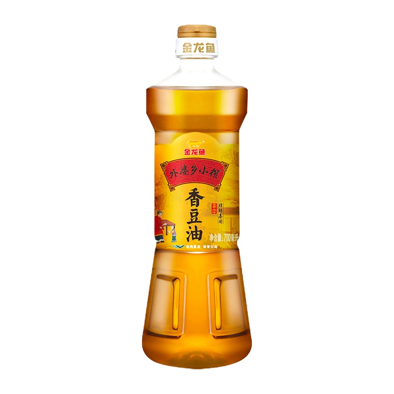 外婆乡小榨香豆油(非转700ml*6瓶