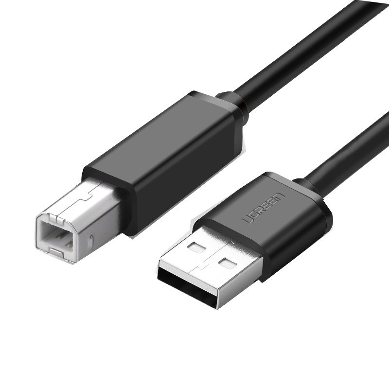 绿联US104 USB2.0 A公对B公打印线 黑色 5米