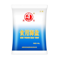 高岛食用海盐不加碘食盐家用自然盐巴调料不添加抗结剂400g*7袋