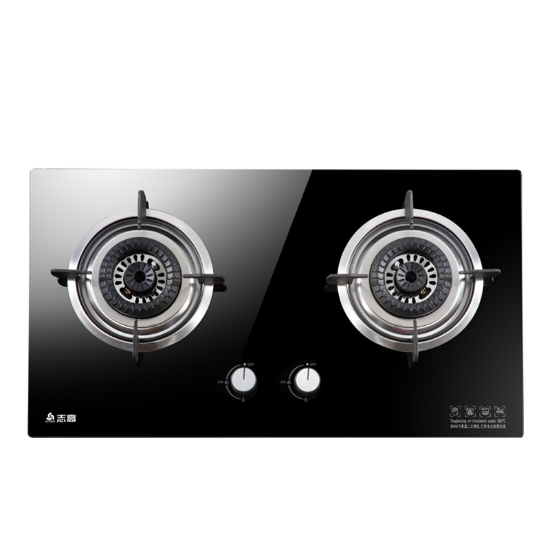 志高(CHIGO) F210D双灶眼燃气灶具台式嵌入式两用蓝焰炫火4.8大火力燃气灶(天然气)