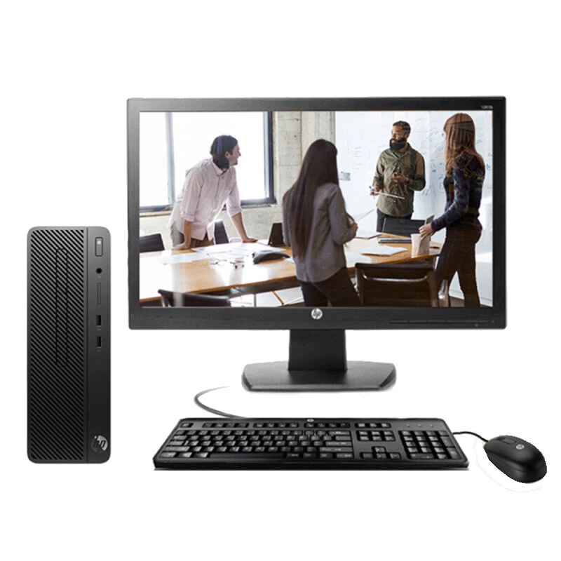 惠普(HP)280 Pro G3 SFF商用台式主机+23.5寸显示器(I5-8500)/ 4G/1TB/DVDRW)