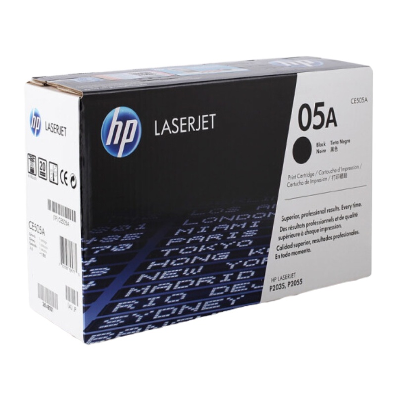 惠普 CE505A 硒鼓 (白色包装) 黑色 支