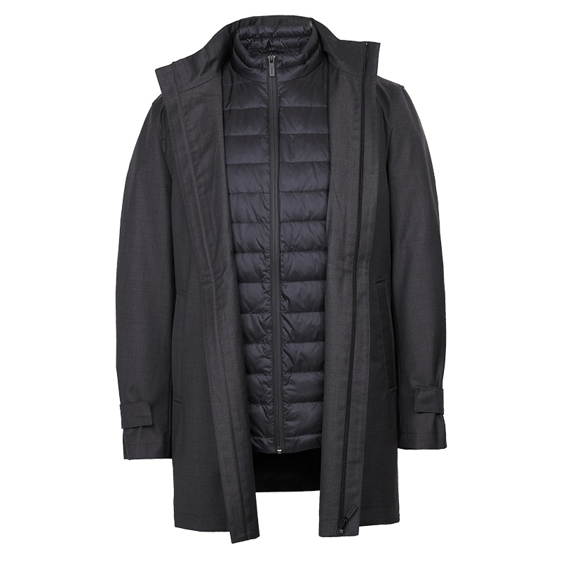 鄂尔多斯ERDOS 羊毛可拆卸男式羽绒服