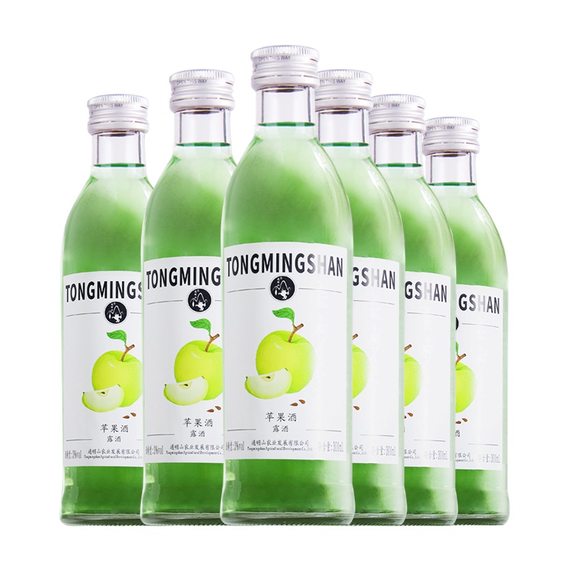 通明山 露酒 苹果味果酒3度300ML*6瓶装