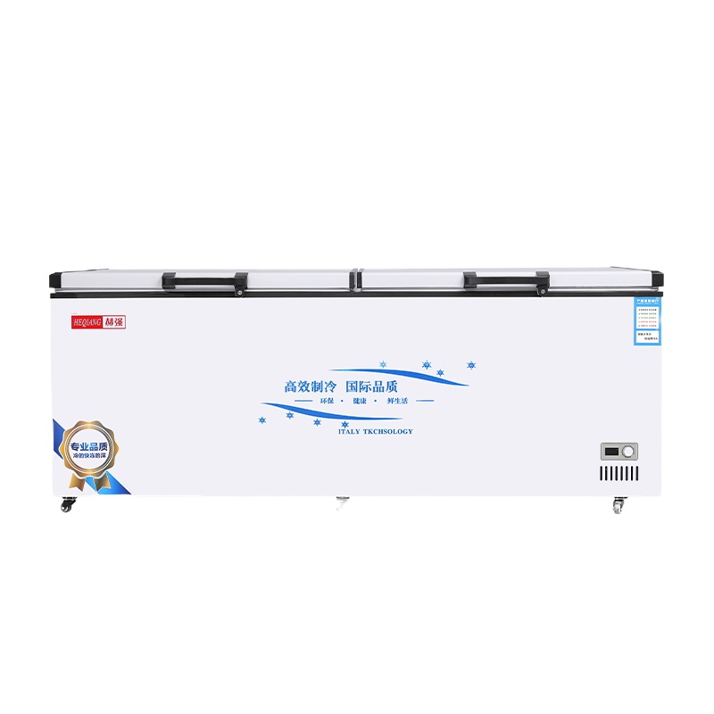 赫强卧式冷柜BD/BC-618单温卧式冰箱冷柜大冰柜冷藏双温商用大容量小冰柜冷冻柜家用冰柜冷柜家用冰柜冷柜商用