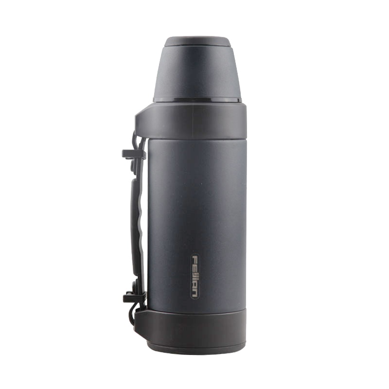 飞剑大容量保温杯男不锈钢便携大号水瓶车载水壶家用户外旅行壶 深蓝色1500ml