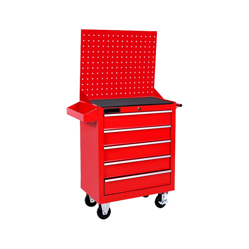 规格[5层抽屉工具柜 615*330*790mm 红/黑/蓝/绿黑/橙黑 颜色备注]抽屉工具柜多功能五金工具箱维修车推车
