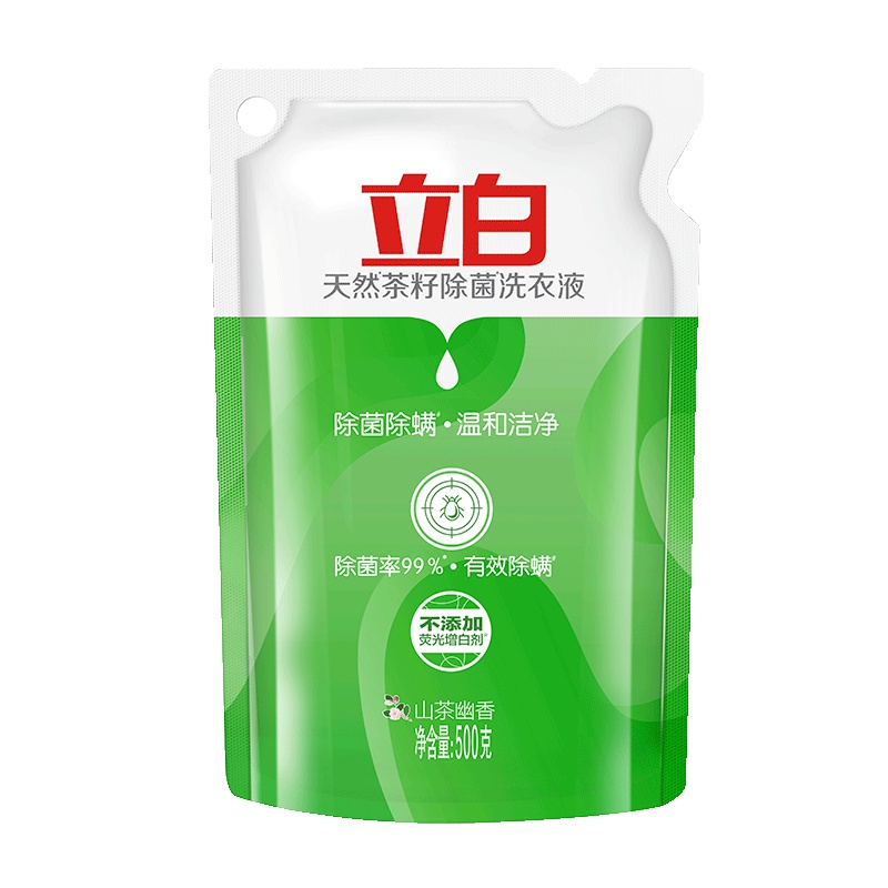 立白天然茶籽除菌除螨洗衣液 500g袋装