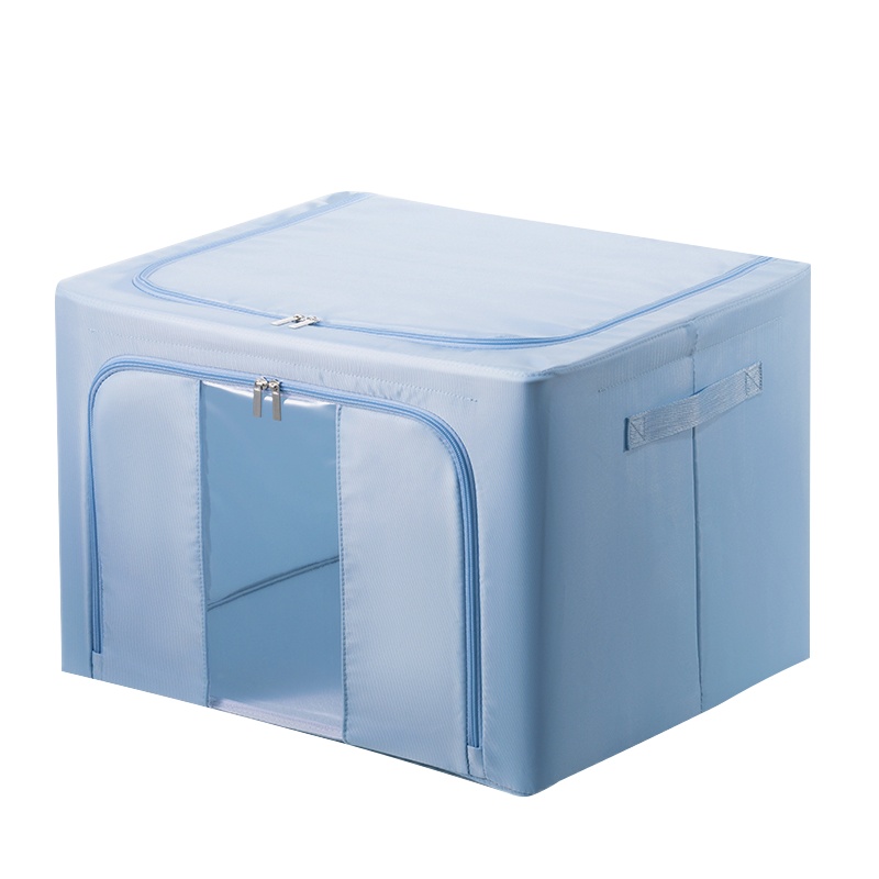 太力衣服收纳箱家用衣物百纳箱可折叠衣柜储物箱学生宿舍整理箱-极光粉-66L