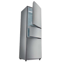 美的(Midea)219升三门冰箱三开门家用小电冰箱冷藏冷冻静音节能BCD-219TM极光银