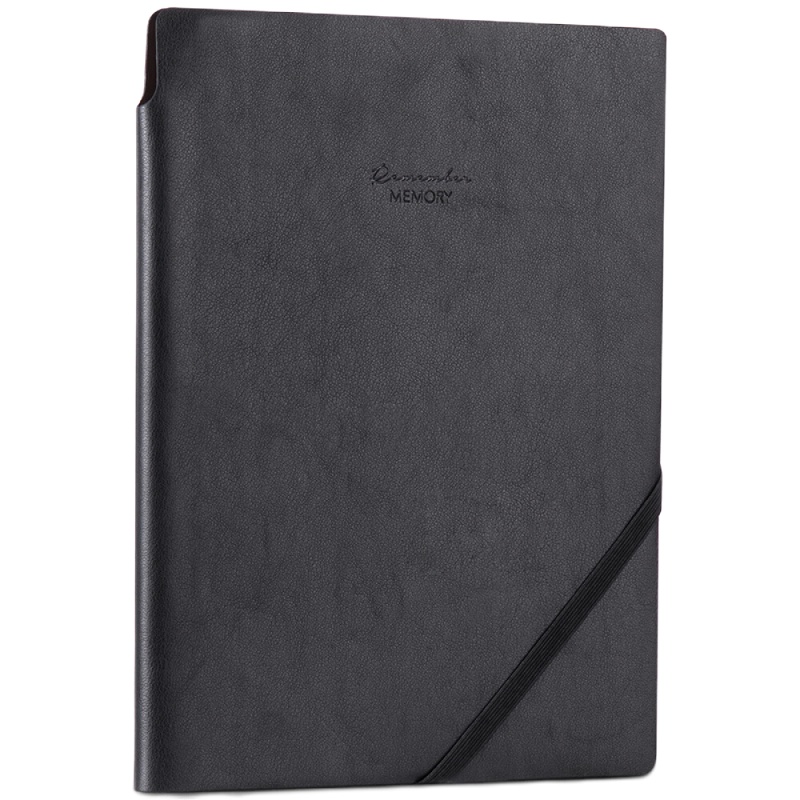 得力(deli)22215商务插笔皮面本(黑色)