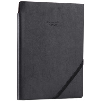 得力(deli)22215商务插笔皮面本(黑色)