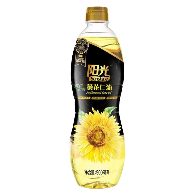 金龙鱼阳光鲜榨原香葵花仁油 900ml*2