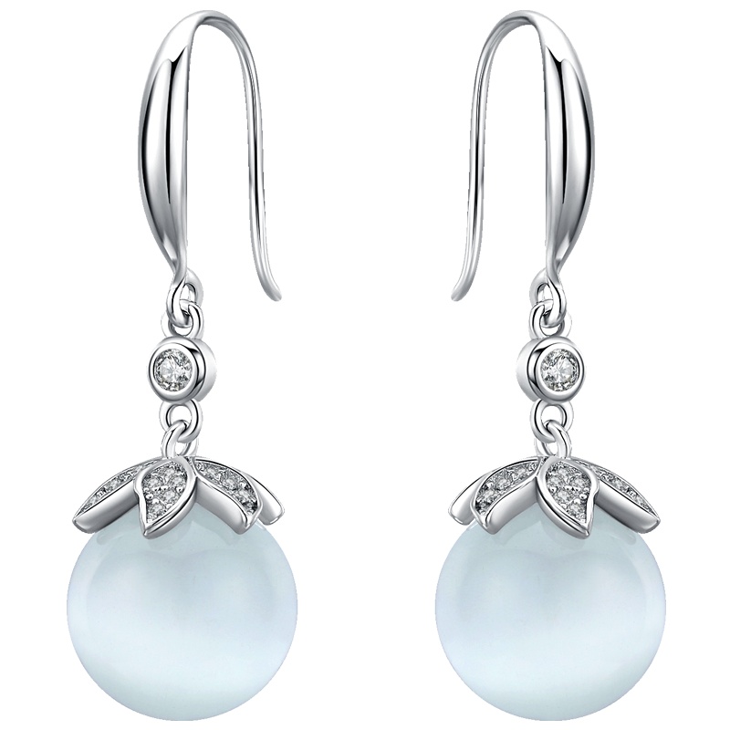 佰色传情纯银耳环女耳钉气质耳坠耳坠法式复古港风耳饰品简约百搭