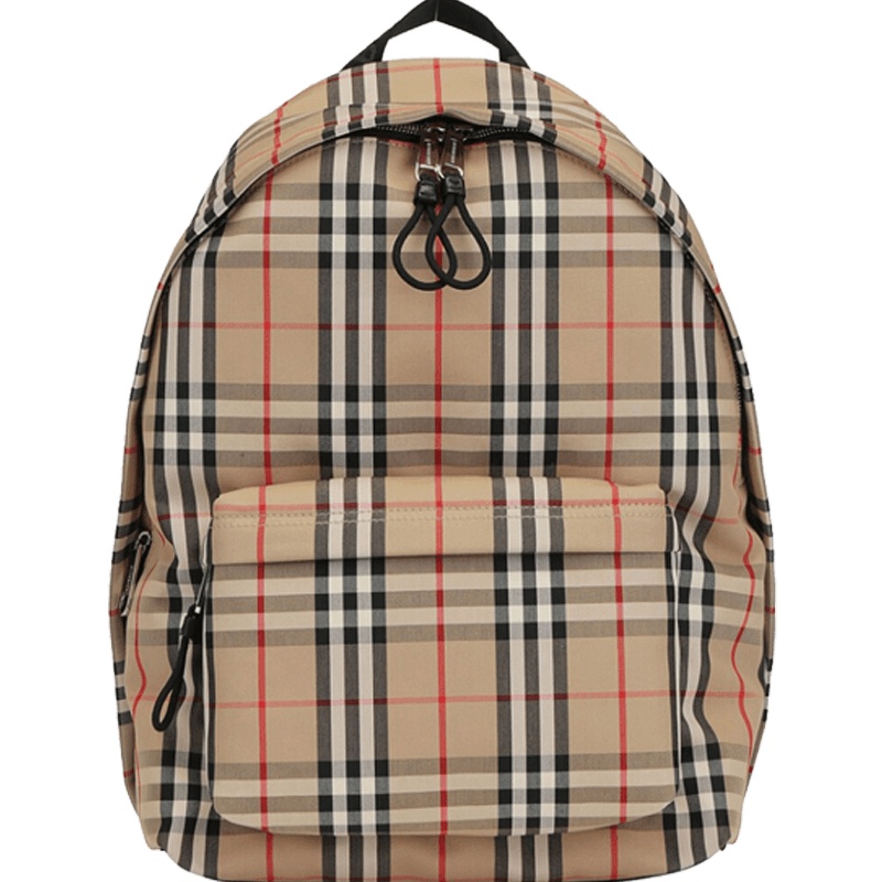 预订 BURBERRY 博柏利 Vintage 格纹尼龙双肩包8016106