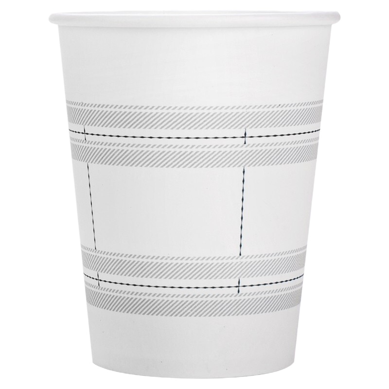 得力 19200 一次性纸杯 250ML 加厚型 办公用品 50只/包 (一包装)