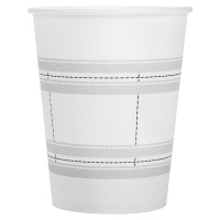 得力 19200 一次性纸杯 250ML 加厚型 办公用品 50只/包 (一包装)