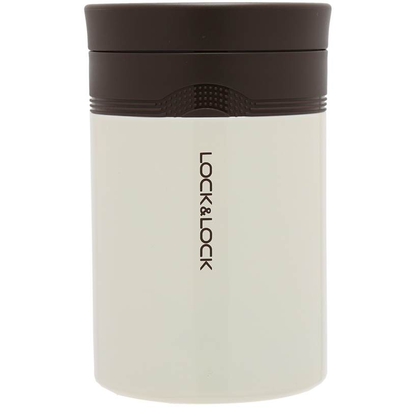 乐扣乐扣（lock&lock）海浪焖烧罐304不锈钢保温壶 LHC8024WHT（500ml）白色