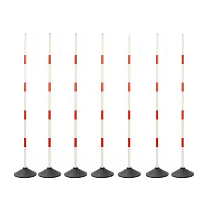 施奥德 蛇形跑杆 1.8mPVC杆*7根+2kg橡胶底座*7个