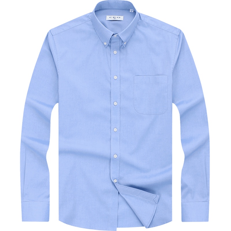 Youngor/雅戈尔男装商务正装浅蓝衬衫017IKY