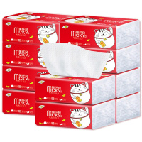 美纤奇原木抽纸3层70抽5包红猫