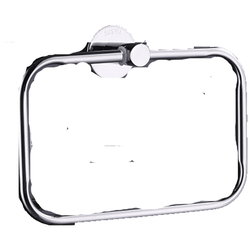 品牌直营> 毛巾环免打孔毛巾挂环欧式卫生间毛巾杆毛巾挂不锈钢圆形毛巾架安心抵