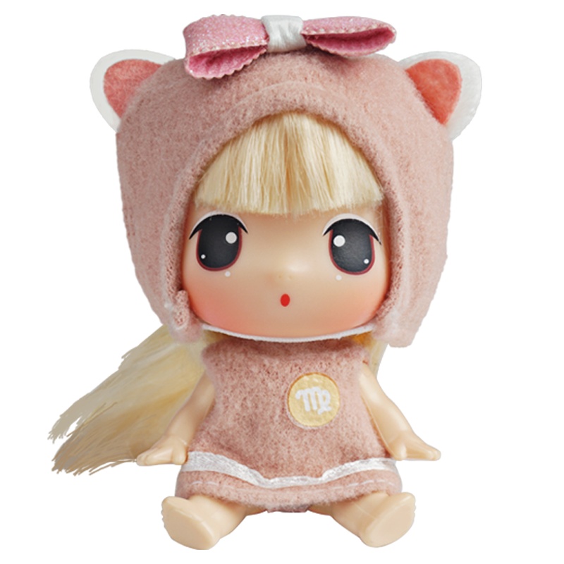 女孩男孩玩具精美礼物冬己9CM十二星座娃娃处女座FDE0904