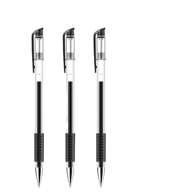 广博(GuangBo)0.5mm子弹头 经典中性笔签字笔水笔套装 4支笔+4支笔芯黑色