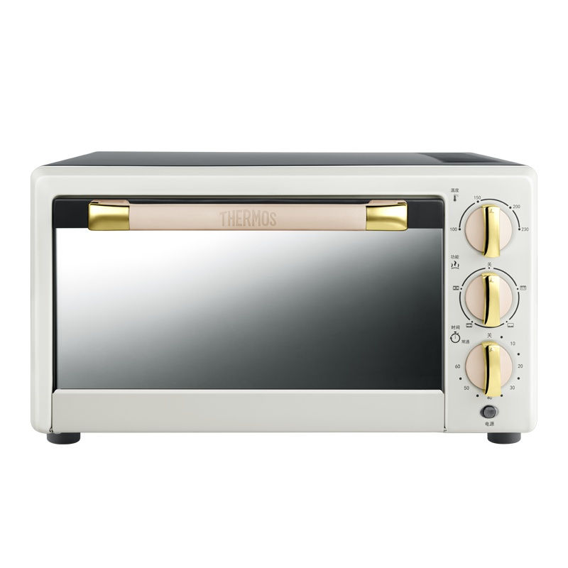 THERMOS/膳魔师电烤箱含烤架家用烘焙21L大容量热风循环防烫智能控温多功能全自动烤箱