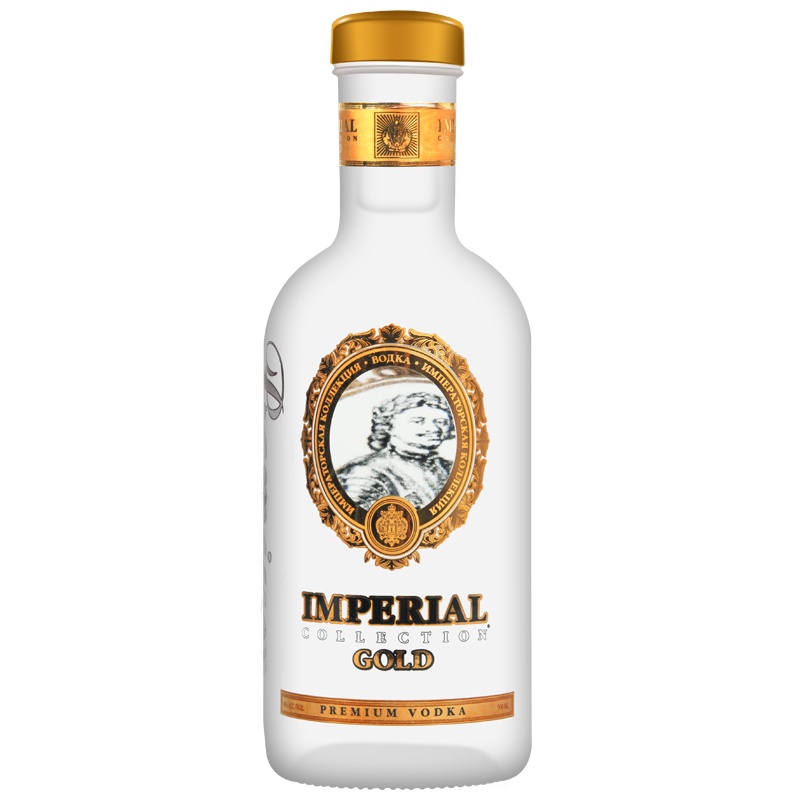 洋酒 伏特加 俄罗斯圣彼得堡进口烈酒 沙皇伏特加 金 500ml 部分无盒