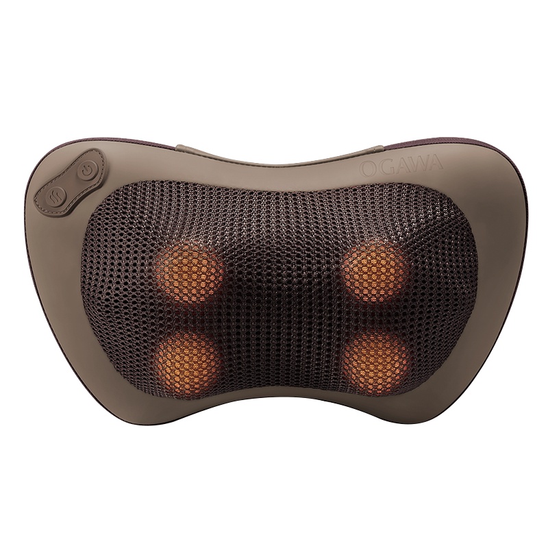 奥佳华(OGAWA)按摩枕OG-2008二代迷你小摩王按摩器多功能全身肩颈椎腰部按摩枕 棕色