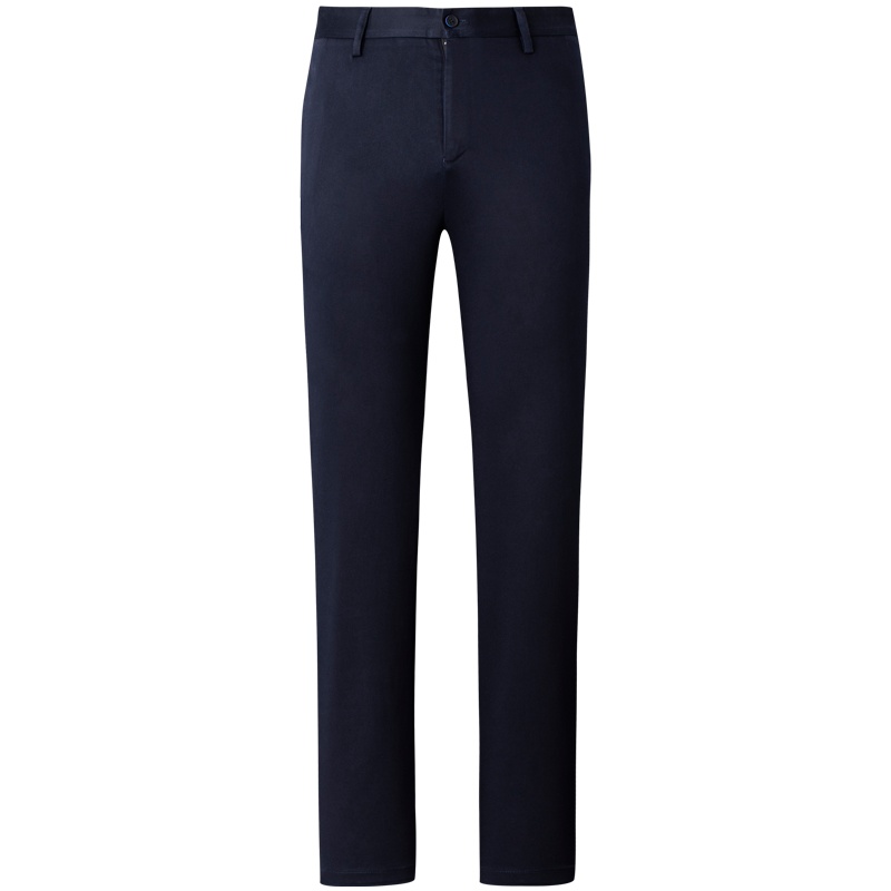 才子男装秋季款休闲裤青年商务休闲莫代尔纯色修身弹力长裤