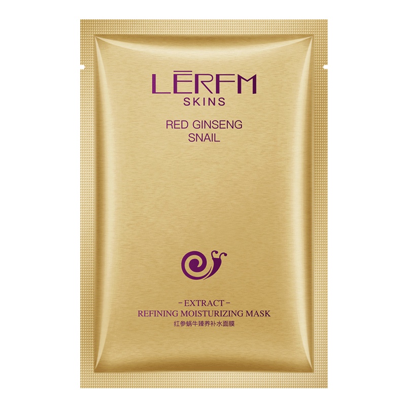 [第2件0元]LERFM 红参蜗牛臻养补水面膜10片