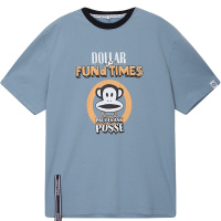 大嘴猴夏季短袖男潮流卡通印花夏装宽松体恤