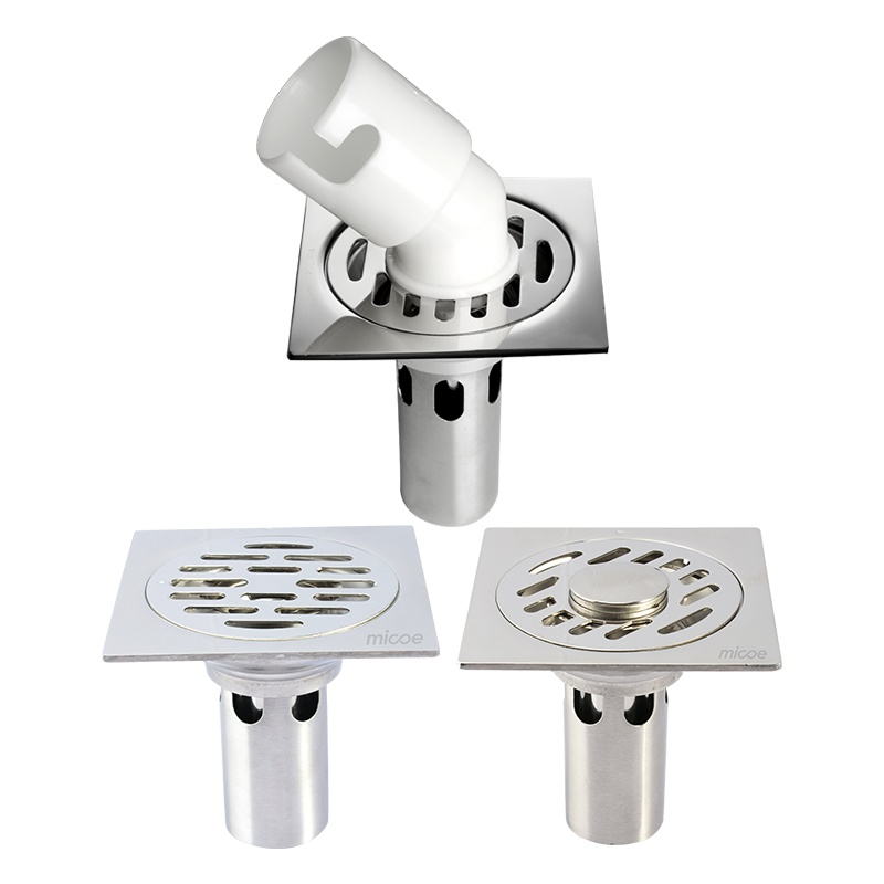 四季沐歌地漏芯防臭器卫生间下水道防反味神器防虫硅胶盖不锈钢内芯