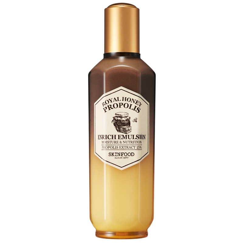 skinfood思亲肤 蜂蜜活颜蜂胶乳液 保湿滋润莹润滋养紧致弹滑 三重补水 注入营养 强化屏障160ml