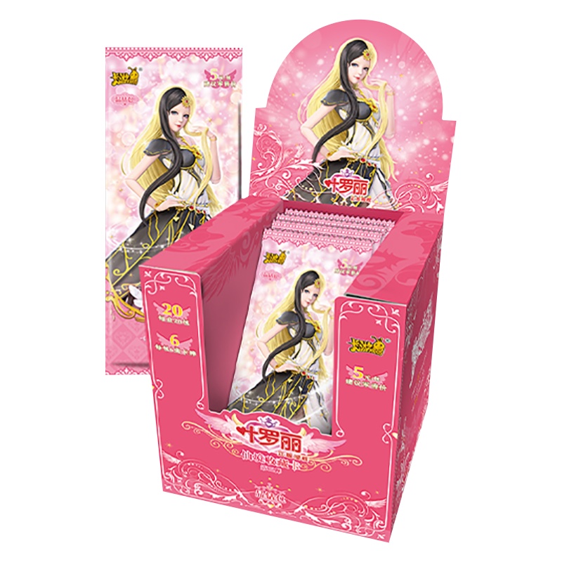 keeppley卡片精灵梦冰灵公主yeluoli女孩玩具儿童夜萝莉闪卡娃娃卡牌晶钻卡儿童礼物