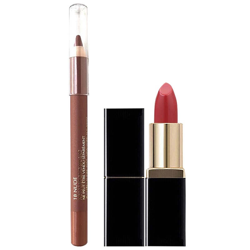 雅诗兰黛Double Wear 两用唇线笔 18+雅诗兰黛花漾倾慕唇膏1.2g 420