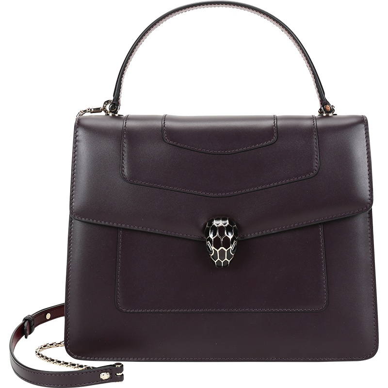BVLGARI 宝格丽 女士 SERPENTI FOREVER系列牛皮手提单肩斜挎包 287982
