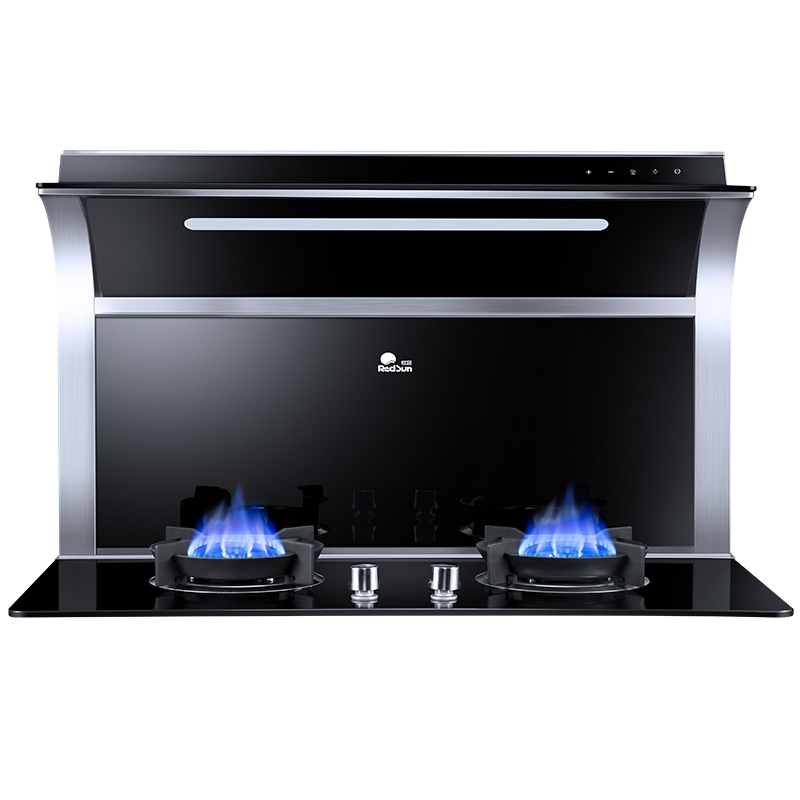 红日(Redsun) 分体式集成灶家用一体灶17立方大吸力4.2KW猛火燃气灶油烟机燃气灶套装恒温暖菜架（液化气）