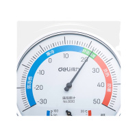 英飞力得力(deli)台式免电池大表盘室内温湿度计 大号9010