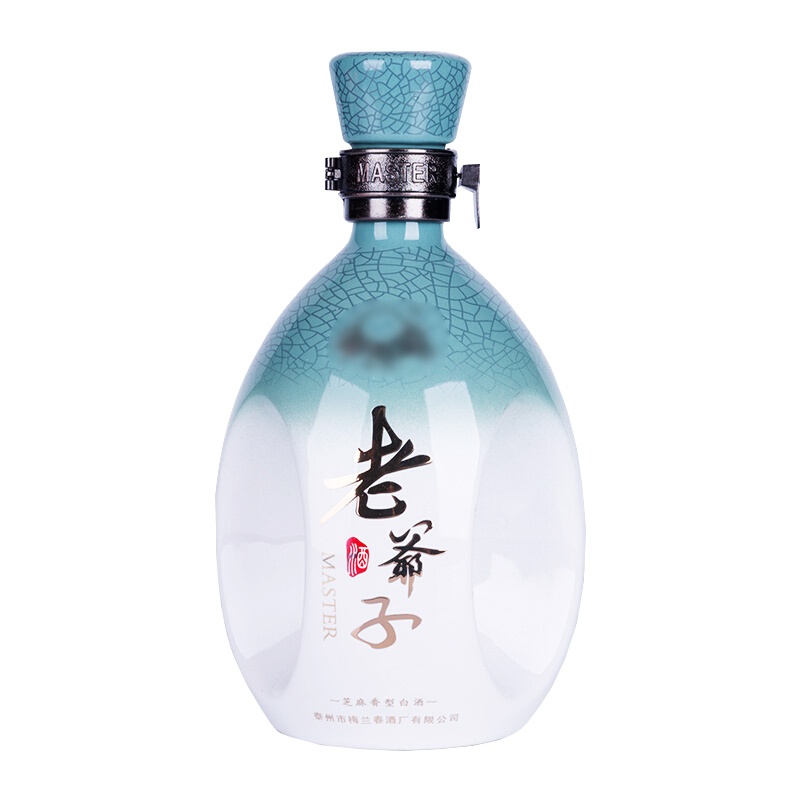 梅兰春 52度老爷子酒 500ml 单瓶装 芝麻香型 白酒 25年陈酿 中华老字号 京剧大师梅兰芳故乡美酒