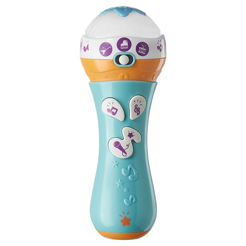 babycare婴儿手持音乐麦克风1岁6-9个月宝宝音乐早教益智玩具珀尔里粉