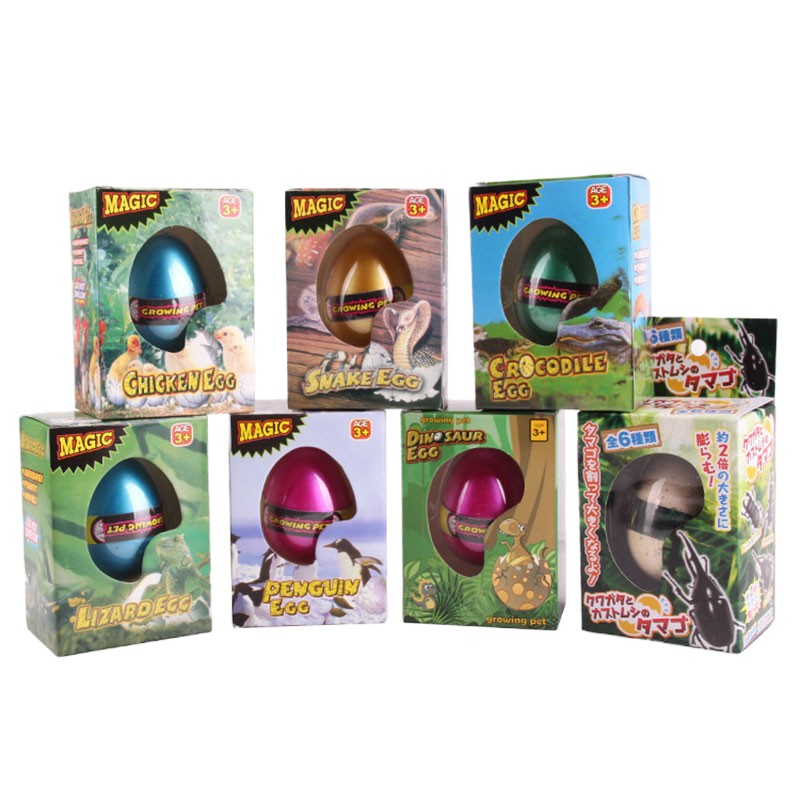 [2只装动物随机发货]恐龙蛋玩具水养膨胀仿生动物模型新奇特礼物小礼品儿童创意孵化蛋