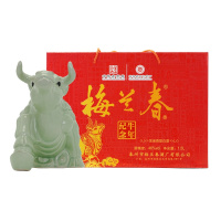 梅兰春 46度纪念牛酒 1500ml单瓶装 芝麻香型白酒 中华老字号 纯粮酿造 京剧大师梅兰芳故乡美酒1.5L礼盒装