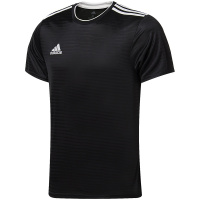 【自营】adidas阿迪达斯男子短袖T恤足球训练休闲运动服CF0679 L CF0679黑色