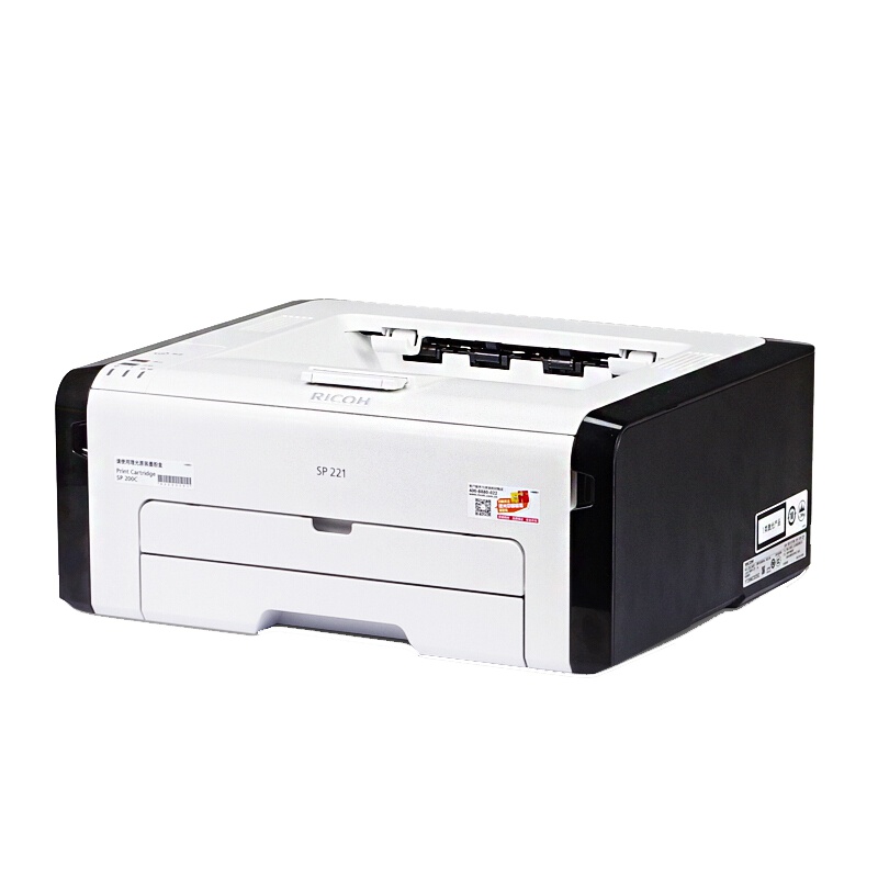 [精选]理光(Ricoh) SP 221 A4 黑白激光打印机 单打印 (23页/分钟)