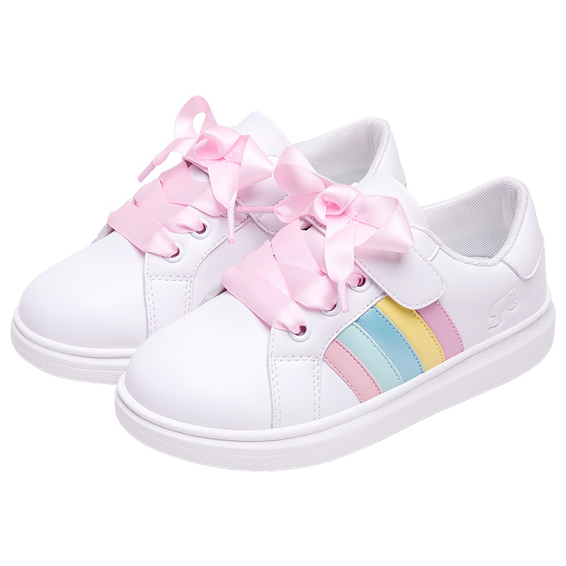 芭比童鞋儿童运动鞋女小白鞋女童鞋子2019新款春韩版小学生百搭女